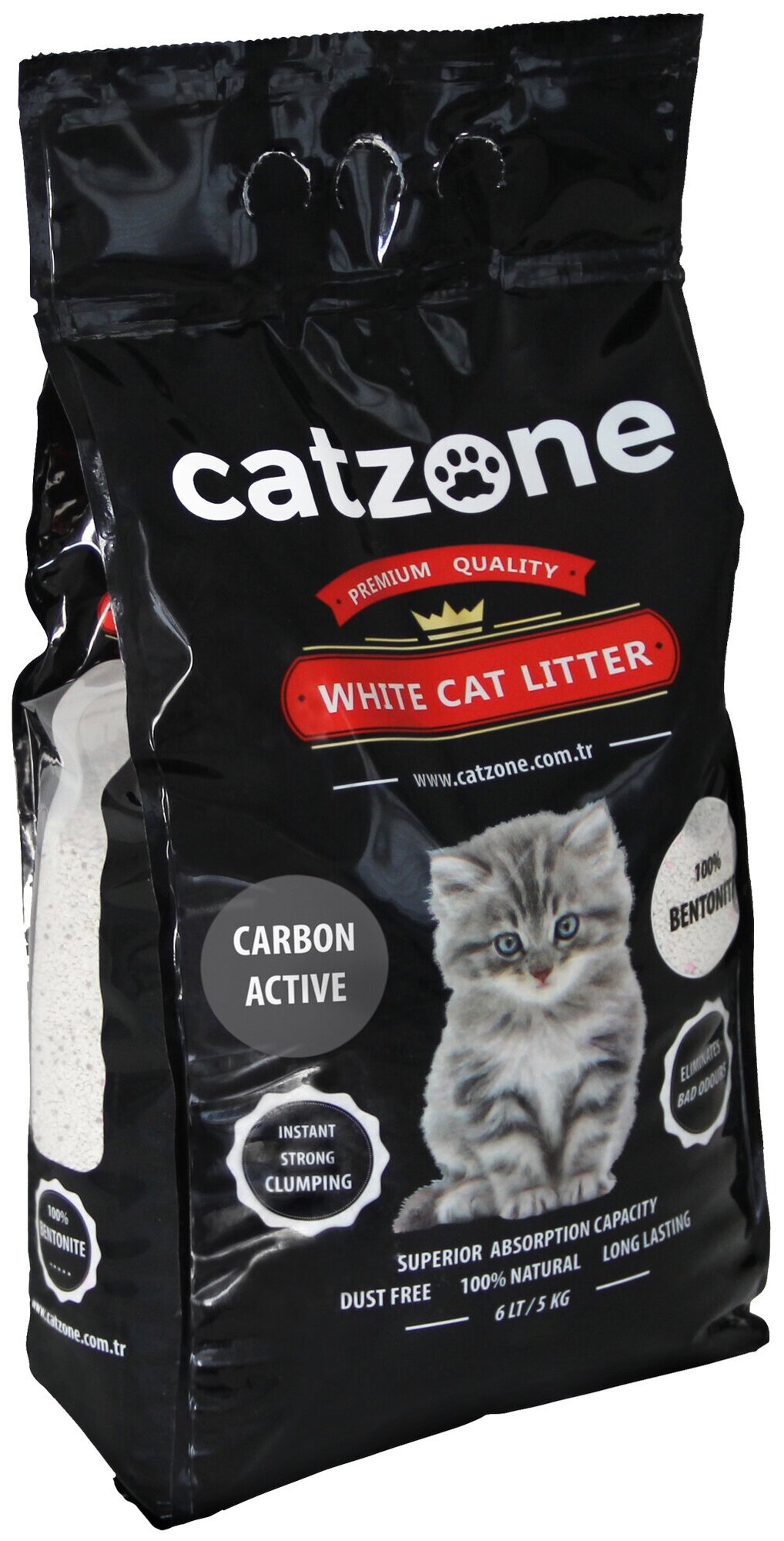 Наполнитель Catzone Кэтзон Активированный уголь, 5кг.
