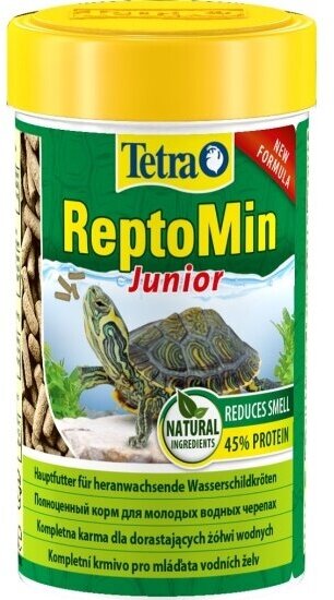 Корм Tetra ReptoMin Junior для молодых водных черепах 100мл.