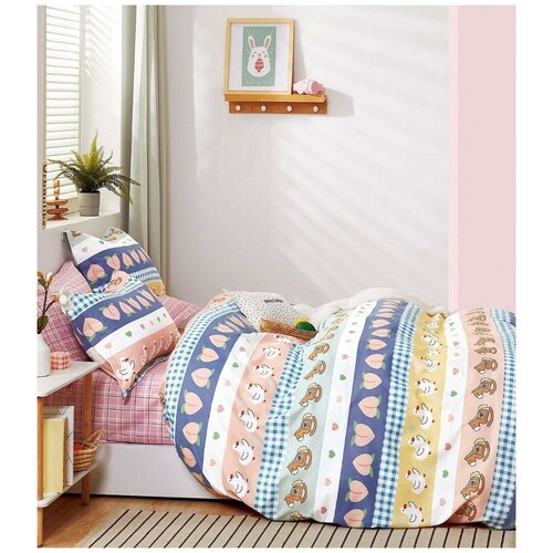 фото Комплект постельного белья детский 1,5 спальный хлопок мультфильмы boris