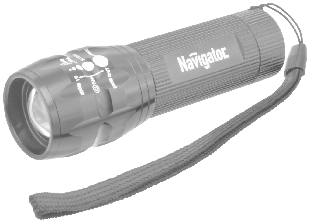 Фонарь Navigator 94 967 NPT-CM03-3AAA алюм. 1LEDх3Вт, фокус, блист., цена за 1 шт.