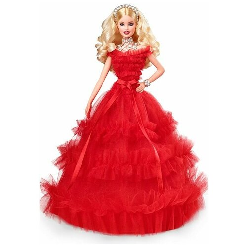 Кукла Barbie Праздничная 2018 Блондинка, FRN69 кукла barbie palm beach coral барби палм бич корал