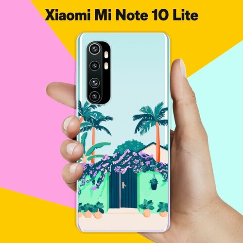 Силиконовый чехол на Xiaomi Mi Note 10 Lite Забор / для Сяоми Ми Ноут 10 Лайт матовый чехол bts stickers для xiaomi mi note 10 lite сяоми ми ноут 10 лайт с 3d эффектом черный