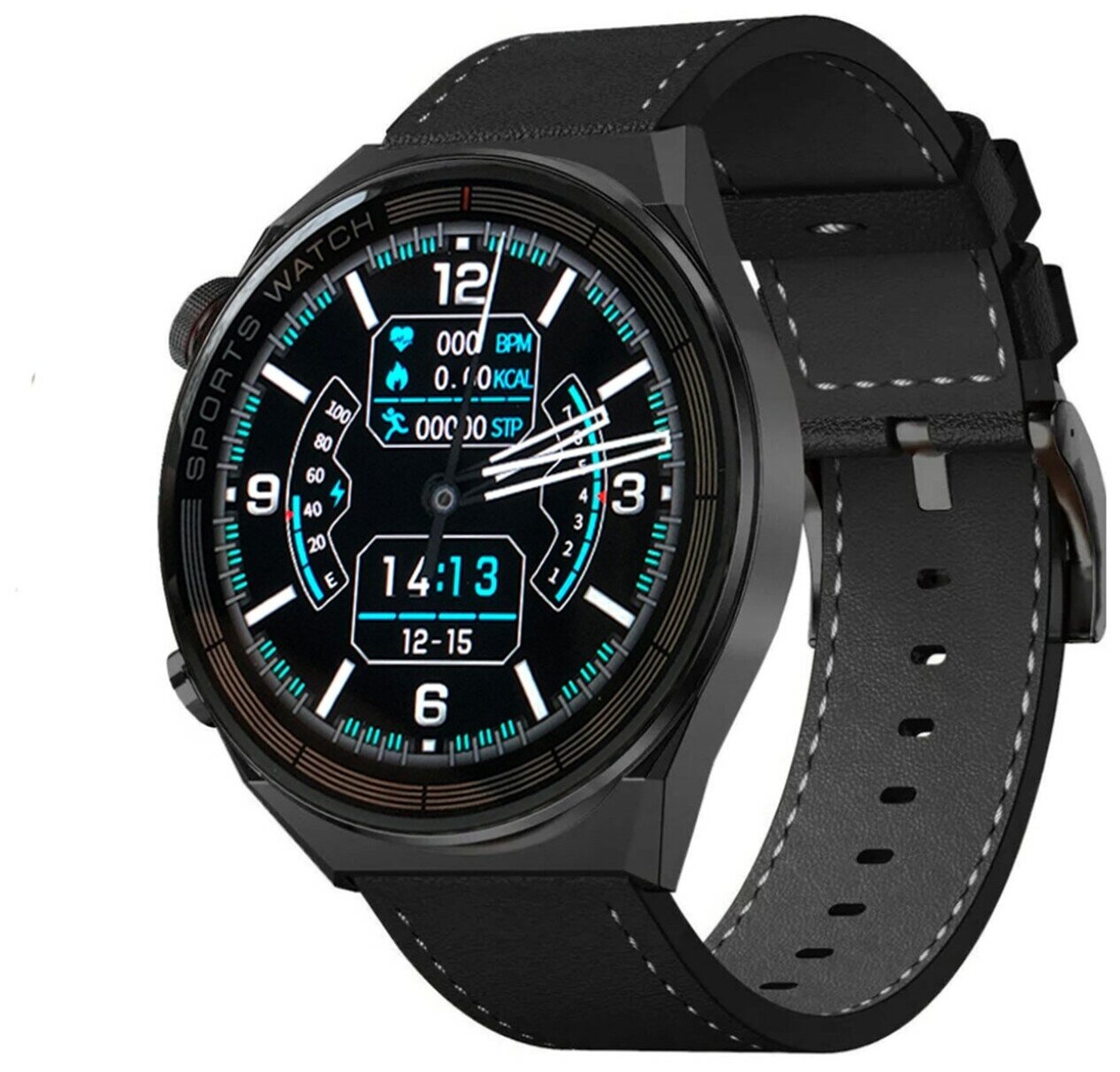Умные часы Smart Watch GT3 смарт часы мужские с NFC 1,5 дюйма TFT HD IPS, черные