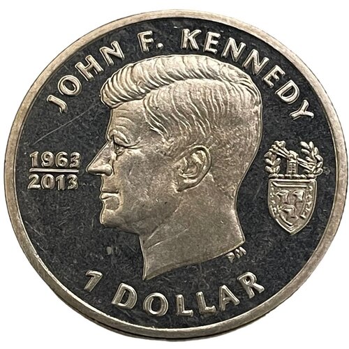 Брит. Виргинские острова 1 доллар 2013 г. (50 лет со дня убийства Кеннеди) kennedy ian g titian