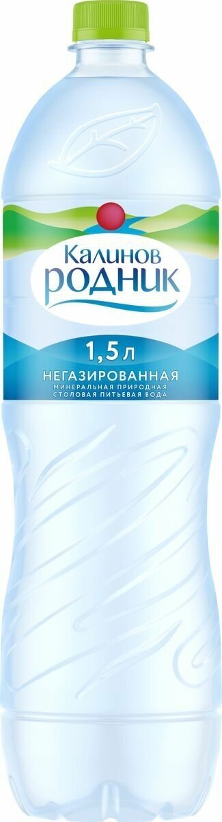 Вода питьевая Калинов Родник негазированная артезианская, ПЭТ (1,5л*6шт)