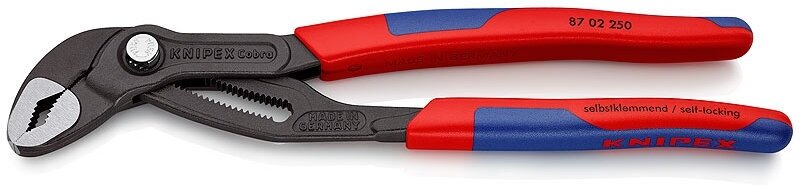 Клещи переставные KNIPEX COBRA® зев 50 мм длина 250 мм фосфатированные 2-комп ручки