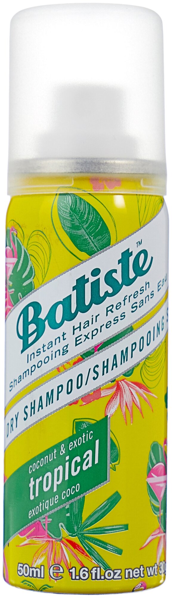 Batiste Dry Shampoo Tropical Coconut & Exotic Сухой шампунь для волос 50 мл
