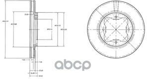 Диск Торм. Пер. Вент.[260X23] 4 Отв. Honda Accord Iv-Vi 1.9/ 2.0 1/90-9/98/Civic V 1.5/1.6 11/95-2/01 Delphi арт. BG2798