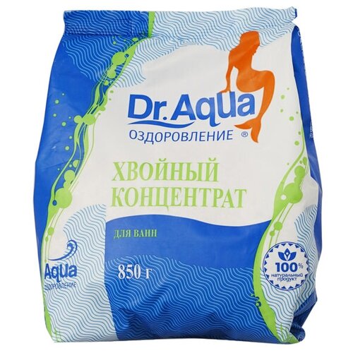 Dr. Aqua Соль для ванн Хвойный концентрат, 850 г, 16 мл