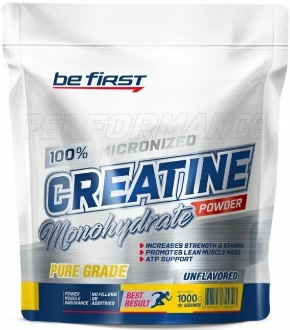 Креатин Be First Creatine powder 1000 грамм в пакете