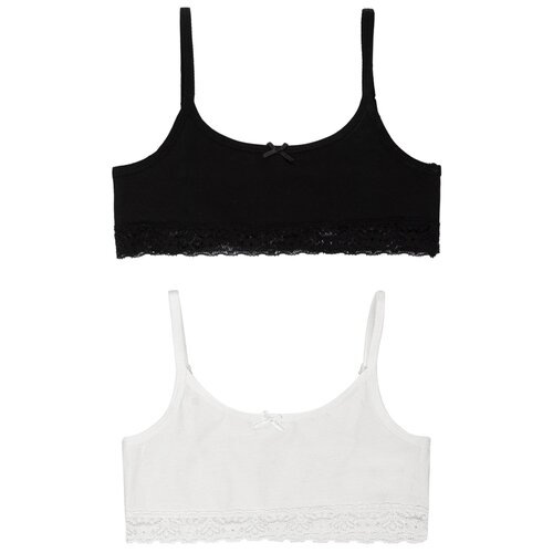 фото Ocaw20uw2kc07 топ д/дев., комплект 2 шт. "аника" 8-9 л размер 134-68-63 цвет белый_черный oldos