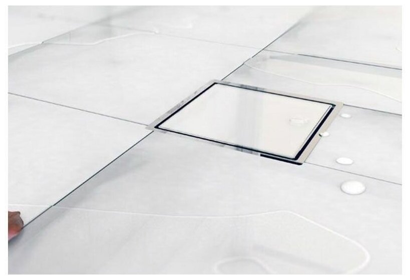 Трап душевой PESTAN Confluo Standart Dry 1 White Glass 100*100мм стекло/белый - фотография № 14