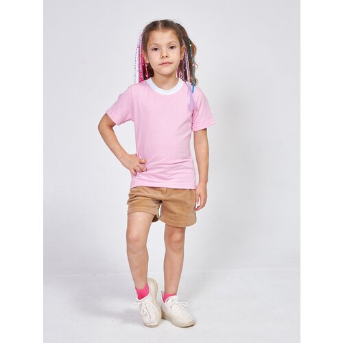 фото Футболка , размер 110, розовый нет