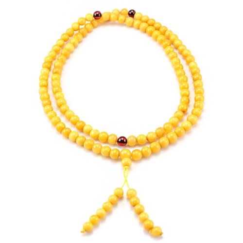 фото Браслет-нить, янтарь, 10 шт., размер 36 см, размер one size, диаметр 6 см, бежевый amberhandmade