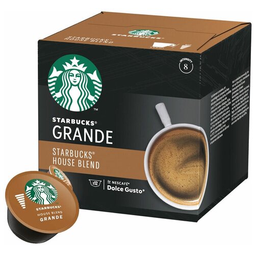 Кофе в капсулах Starbucks House Blend Grande для Dolce Gusto, 12 кап. в уп.