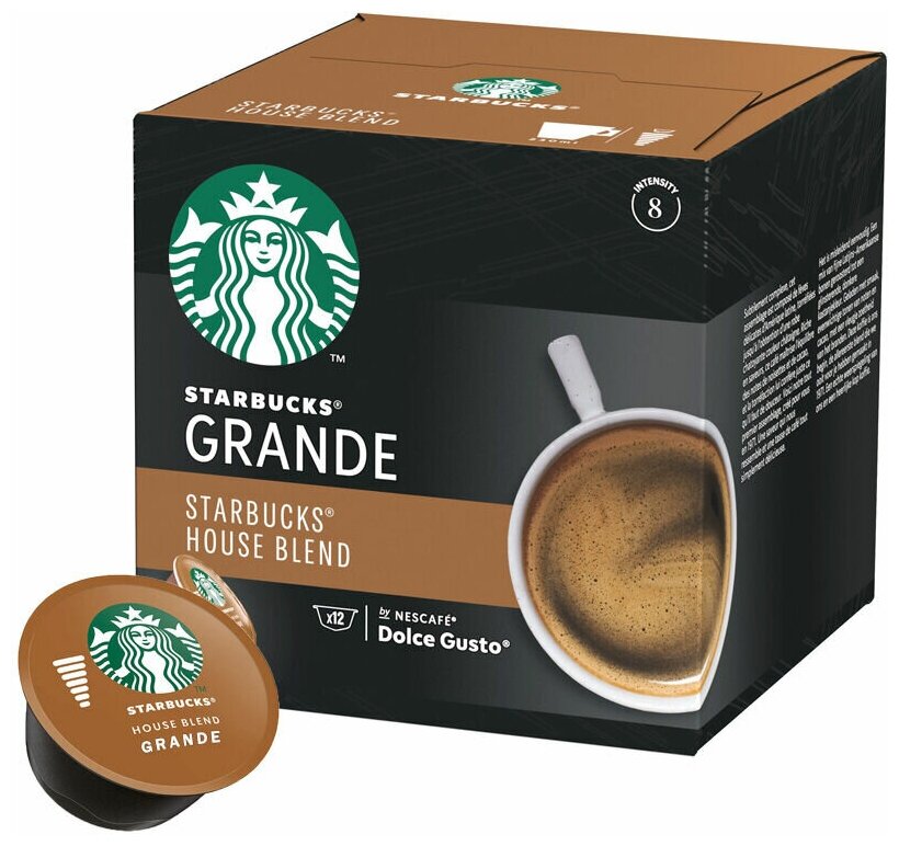 Кофе капсульный Dolce Gusto Starbucks House Blend Grande 12 капсул