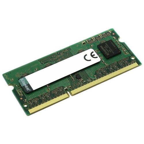 Оперативная память Kingston ValueRAM 4 ГБ DDR3L 1600 МГц SODIMM CL11 KVR16LS11/4WP оперативная память kingston valueram 8 гб ddr3l 1600 мгц sodimm cl11 kvr16ls11 8wp