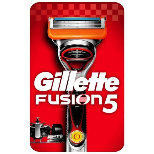 Станок для бритья Gillette, Fusion Power Red, для мужчин, 1 сменная кассета