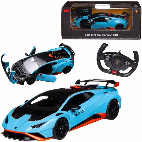 Машина р у 1:14 Lamborghini Huracan STO голубой, 2,4G 98700