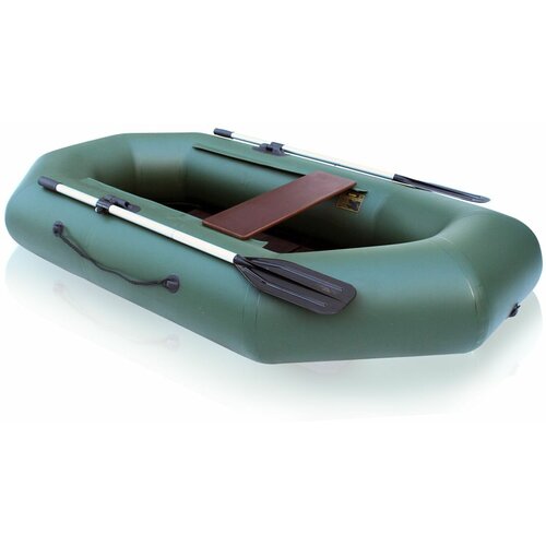 Лодка ПВХ Компакт-220N- ФС фанерная слань (зеленый цвет) упаковка-мешок оксфорд лодка пвх компакт 220n нд надувное дно серый цвет упаковка мешок оксфорд