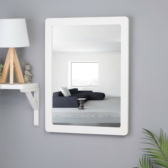 Мастер Рио Зеркало настенное "Симпл", 48х63 см, белое