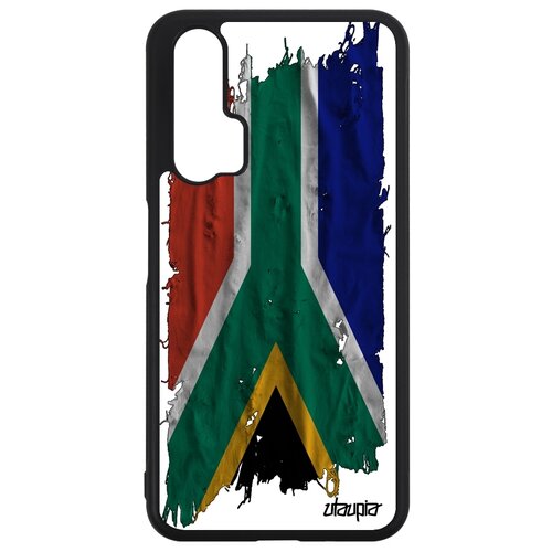 фото Чехол на телефон nova 5t, "флаг южной африки на ткани" государственный патриот utaupia