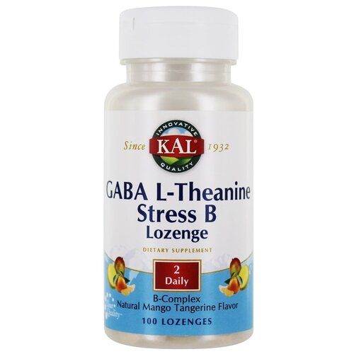 Пастилки KAL GABA L-Theanine Stress B, 100 г, 100 шт.