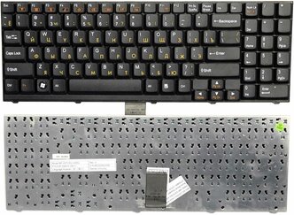 Клавиатура для ноутбука DNS Clevo D700, D900, D27, D470, M590, D70, MP-03753SU-4305L; RoverBook Voyager V750WH, V751L, DNS 0116103 черная