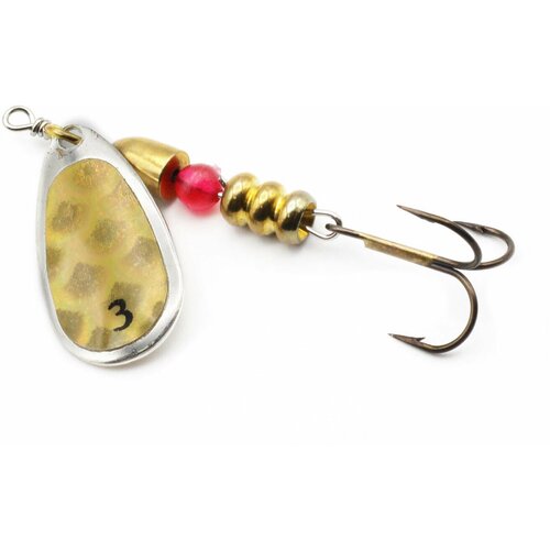 фото Комплект вращающихся блесен fishycat bretton holo - №3 / shg ( упаковка 5 шт. ) - французские блесны для рыбалки бреттон