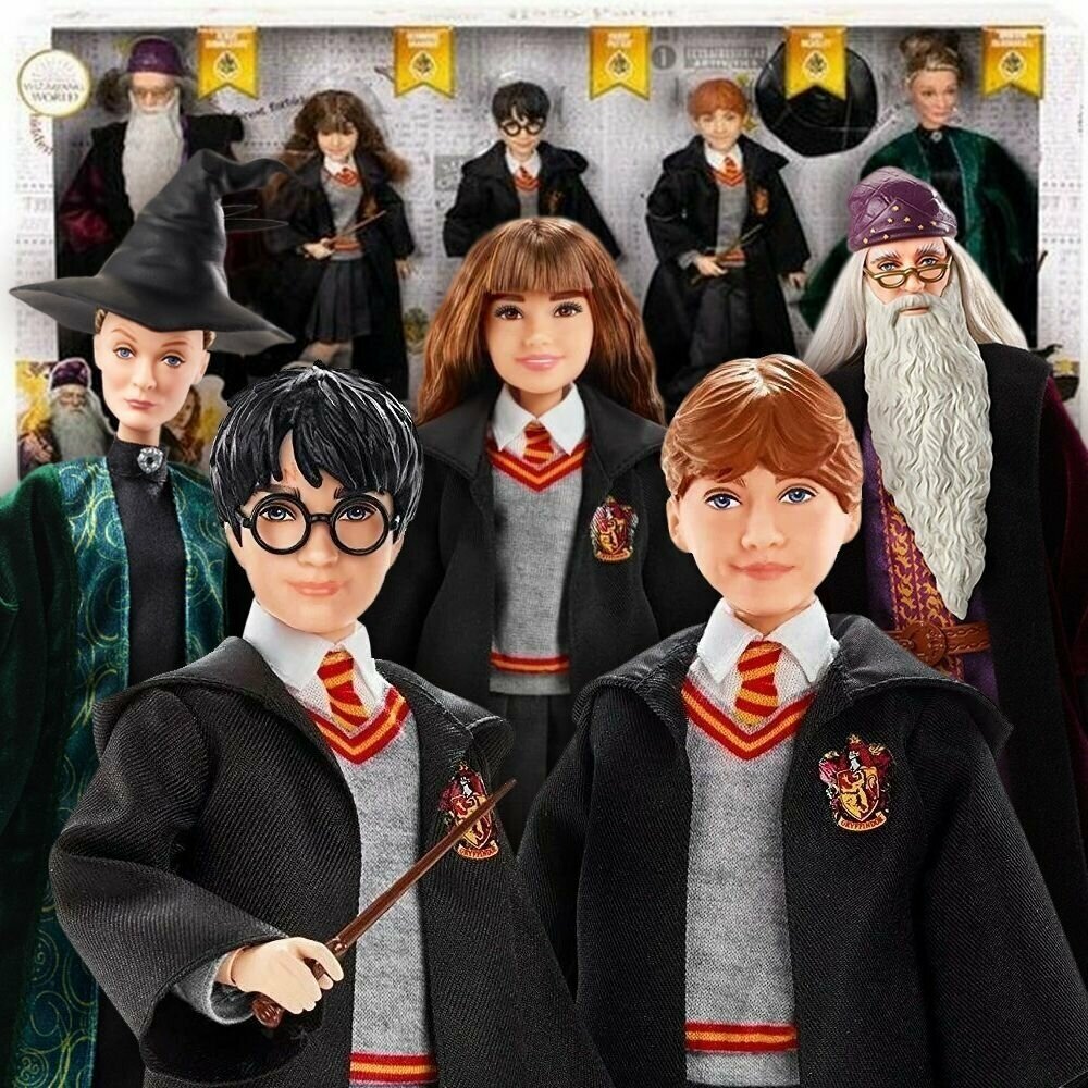 Набор из 5 кукол Гарри Поттер (Mattel Harry Potter Wizarding World 5-Pack Doll)