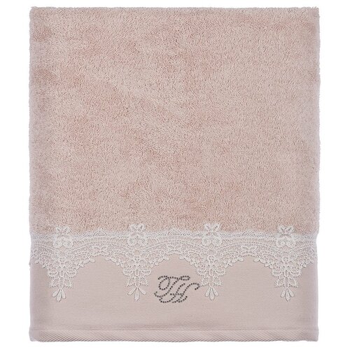 фото Tivolyo home juliet лицевое полотенце бежевый