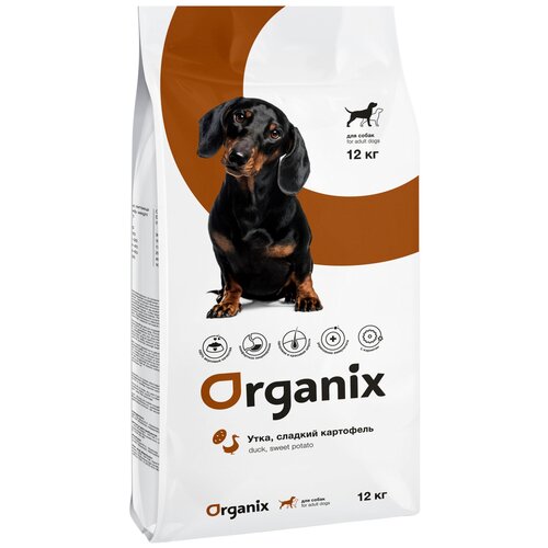 Сухой корм для собак ORGANIX утка, с картофелем 1 уп. х 1 шт. х 12 кг сухой корм для собак organix оленина с картофелем 1 уп х 12 кг