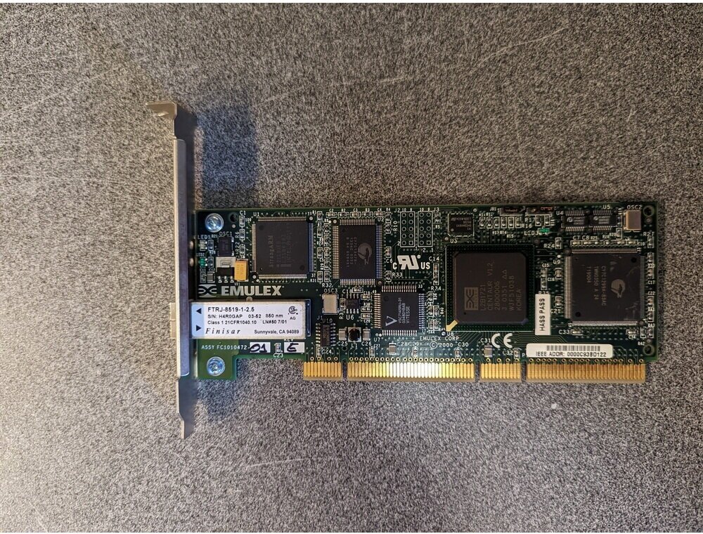 Контроллер Fibre Channel LP9002L-F2, Emulex, 2 Гбит/сек, PCI, HBA ОЕМ