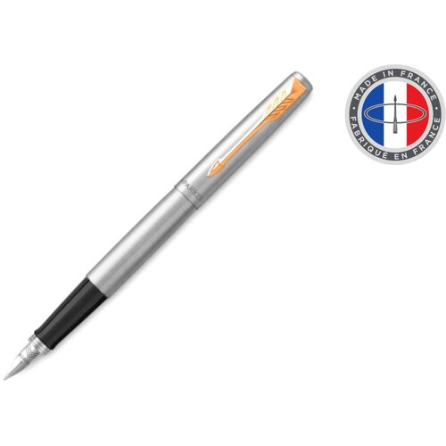 Ручка перьев. Parker Jotter Core F691 CW2030948 Stainless Steel GT M сталь нержавеющая подар. кор.