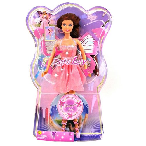 Кукла Defa Lucy Фея-бабочка, 29 см, 8135 мультиколор кукла фея с аксессуарами 3 цв в ассортименте 20см в к 12x4 5x29 см