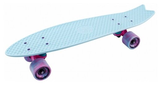 Скейтборд пластиковый Tech Team Fishboard 23 sky blue 1/4 TLS-406