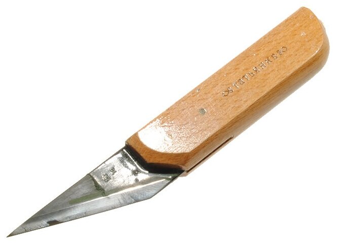 Нож К18 сапожный силовой 70мм для кожи, мягкого дерева, картона. Татьянка - фотография № 1