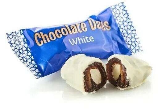 Финики в белом шоколаде с миндалём Chocolate Date 100 г - фотография № 6