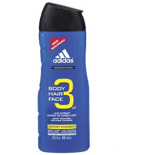 Гель для душа 3 в 1 Adidas Sport energy для мужчин