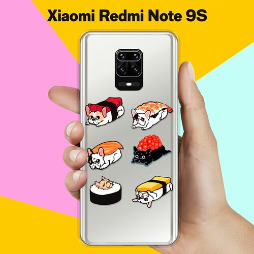 Силиконовый чехол Суши-собачки на Xiaomi Redmi Note 9S силиконовый чехол суши собачки на honor 9s