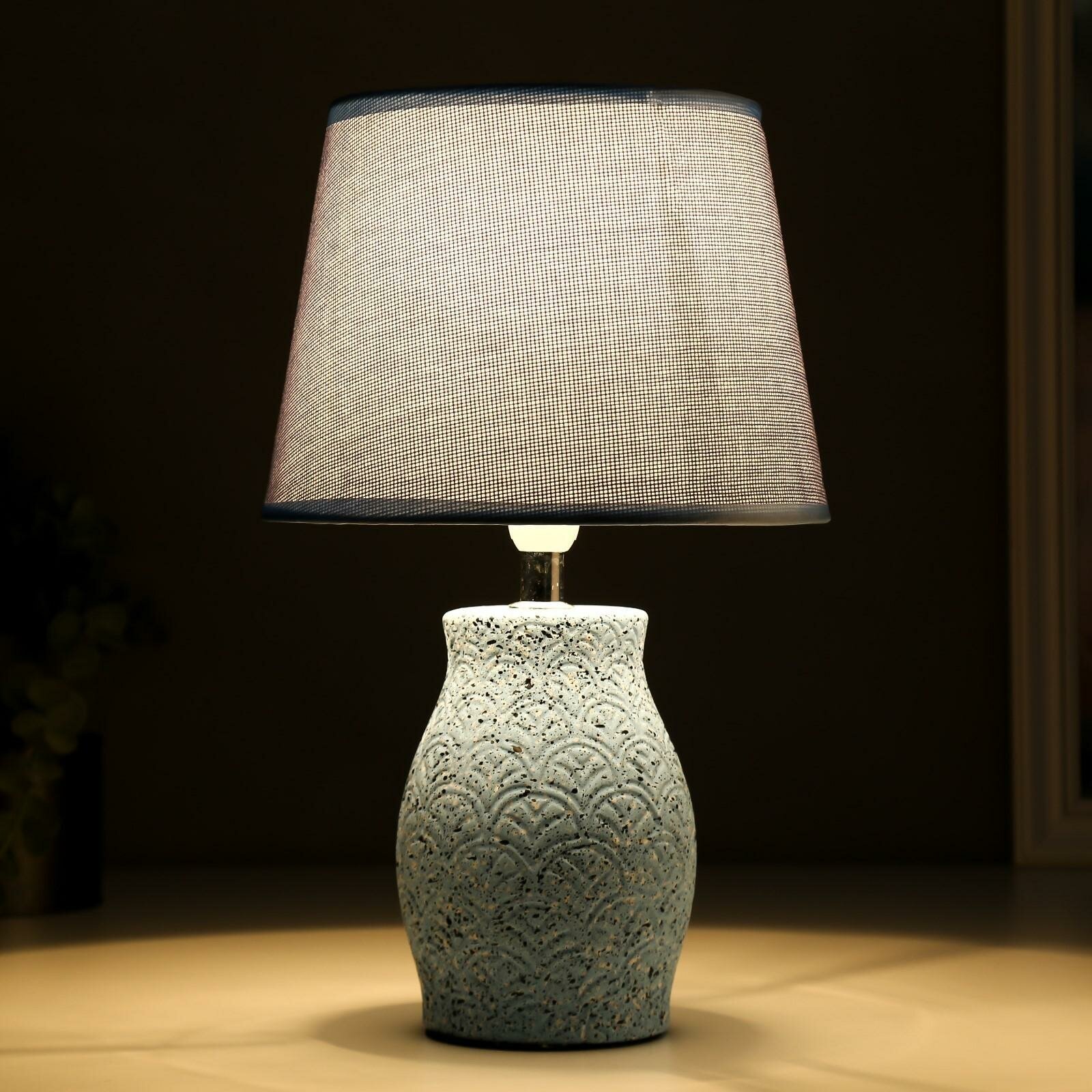 Лампа декоративная RISALUX 16249/1BL, E14, 40 Вт, голубой - фотография № 3
