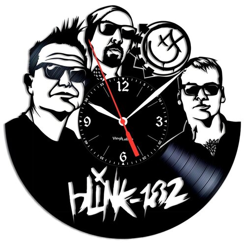 фото Часы из виниловой пластинки (c) vinyllab blink 182