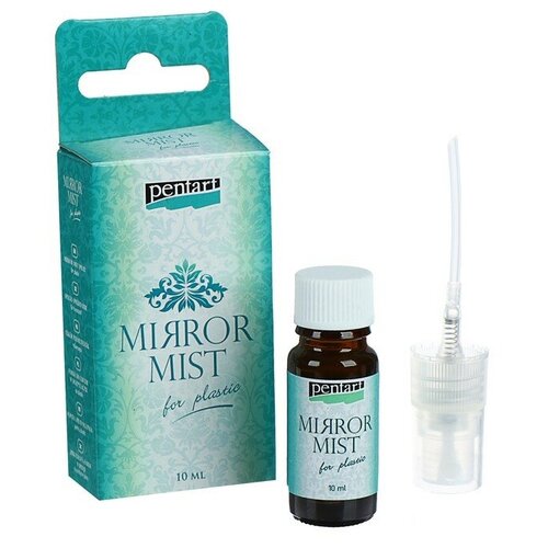 Pentart Спрей-краска органическая для декоративных работ, 10 мл, Pentart, эффект зеркала, для пластика, 29411