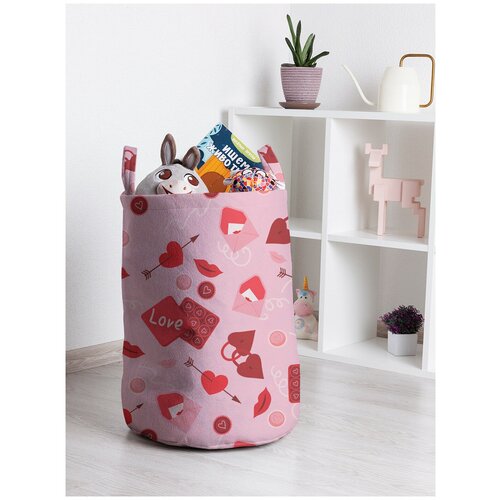 Корзина для игрушек JoyArty Kiss love 35x50 см