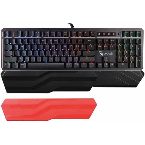 Клавиатура A4 Bloody B975 механическая черный USB Multimedia for gamer LED подставка для запястий 780800₽