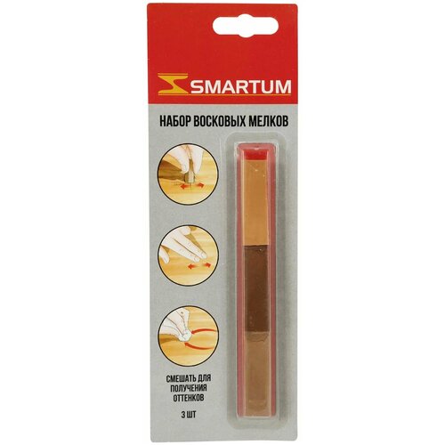 SMARTUM Набор мелков восковых, оттенки светло-коричневые, 3 шт. набор мелков восковых оттенки светло коричневые 3 шт