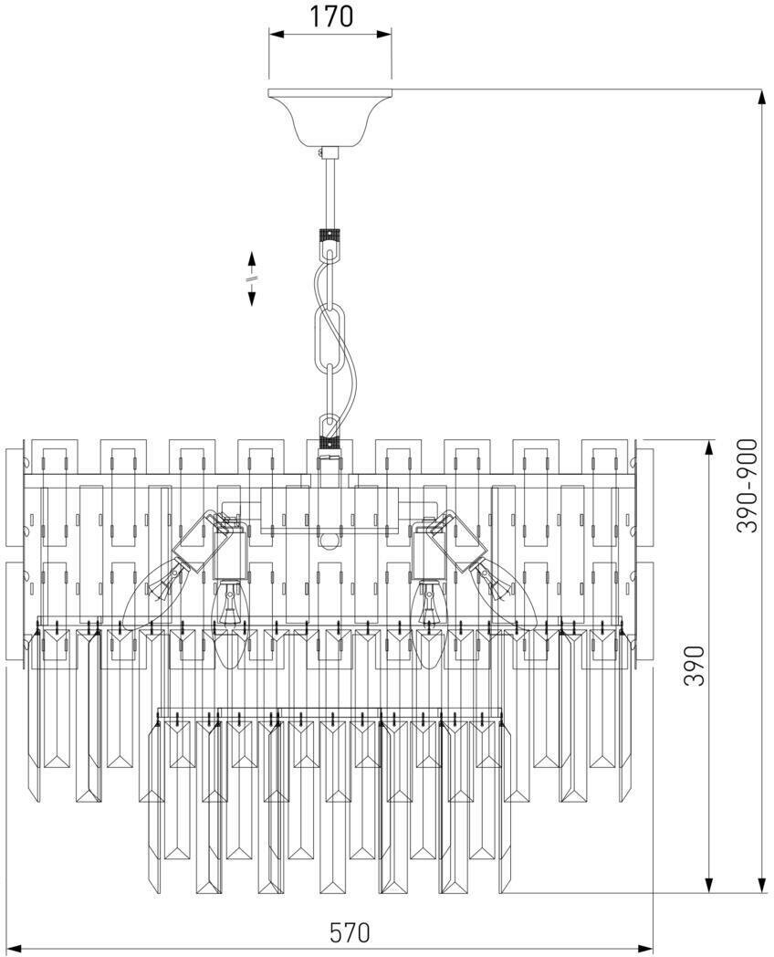 Люстра Bogates DESEO 337/8 4690389170690 Bogate's - фото №8