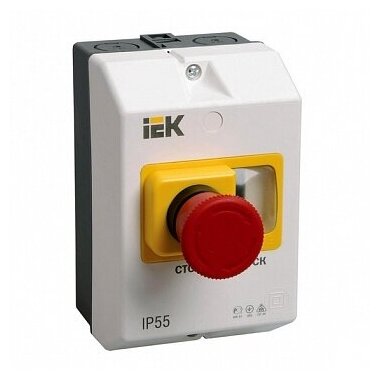 Защитная оболочка с кнопкой 22 мм IP54, Красный. DMS11D-PC55 IEK (4шт.)