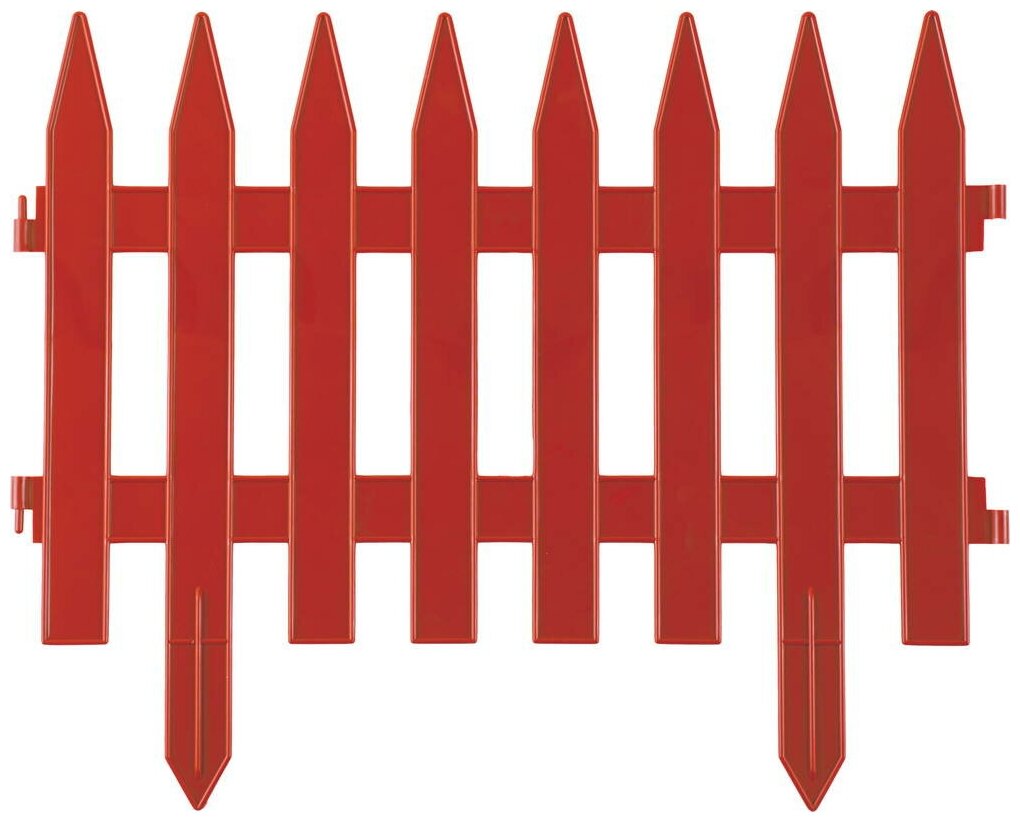 GRINDA Классика, размеры 28х300 см, терракот, декоративный забор (422201-T)