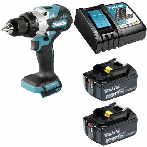 Дрель-шуруповерт аккумуляторная 130Нм LXT 18В аккумулятор 2х3Ач и зу Makita DHP486RFE 3461000₽